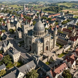 Aerial shots of medieval cities, Game of Thrones, the witcher 3, Lord of the Rings, Victorian era