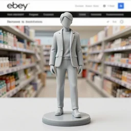Image on the store website, eBay, Full body, 80mm resin figure of People dressed in vacation attire