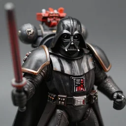 dreadnought from warhammer 40000 in the style of Darth Vader from star wars, realism, depth of field, focus on darth vader,