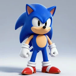 fullbody portrait of mario in sonic the hedgehog style, finely detailed features, cool lighting, perfect art, trending on pixiv fanbox, by greg rutkowski, makoto shinkai, thomas kinkade, pixar, sega