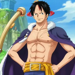 paulo maluf in the style of one piece anime