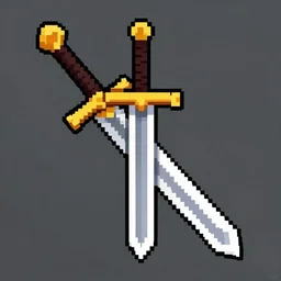 Pixel art sword.