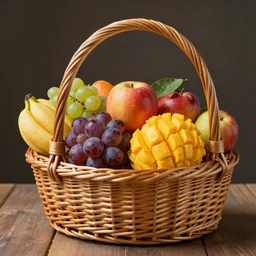 fruit basket, fruit, philippe druillet, extremely detailed, 8 k
