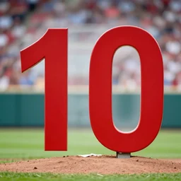 number 1 0 0 in red 💯,