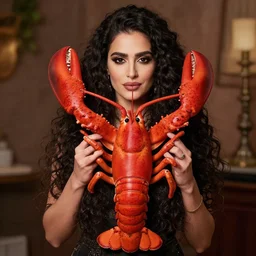 afarin sajedi lobster woman