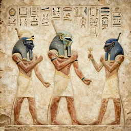 egyptian hieroglyphics describing an alien invasion