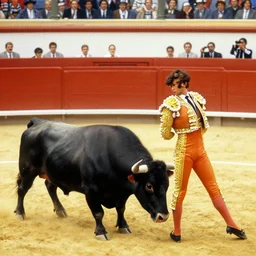 scene of bullfight, by goya, highly detailed, masterpiece, vibrant colors