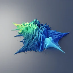 spectrogram converted into a 3d landscape