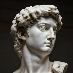 a head made out of marble, disintegrating, dramatric lighting, sharp, highly detailed, octane render, cinematic