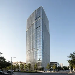a tower designed by Triptyque Architecture, photographed by Fernando Guerra, 4k