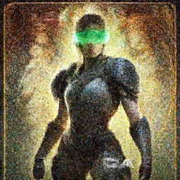 Cara delevingne as Samus Aran, translucent green visor , movie poster, Gears of War cover art, ultra wide lens shot,cinematic lighting, beautiful,art by Artgerm and Greg Rutkowski and Alphonse Mucha