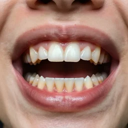 mouth full of broken decayed teeth