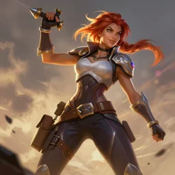 Carmen Electra  as an Apex Legends character digital illustration portrait design by, Mark Brooks and Brad Kunkle detailed, gorgeous lighting, wide angle action dynamic portrait