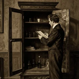 cabinet of doctor caligari still shot from film by guy maddin, gustav dore