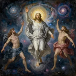 beautiful painting of God creating the universe