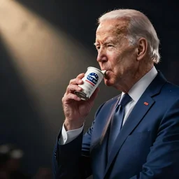 joe biden inhaling a whipcream can