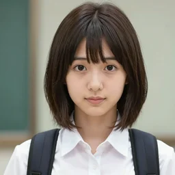 realistic photograph portrait of Haruhi Suzukiya —H 2048 —W 2048