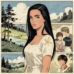 un dia de paz! katy perry, arte koto no ha no niwa, makoto shinkai, moebius, milo manara, hugo pratt, french comic art, semi - realistic anime, portrait, beautiful face, symmetrical face, trending on pixiv, detailed, clean lines, sharp lines, crisp lines, award winning illustration, masterpiece, 4 k