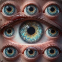 infinite eyes peering at viewer from the eternal now, 3 d, 4 k octane render, concept art