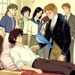nightingale receiving he wounded at scutari by jerry barrett. manga, clean cel shaded vector art. shutterstock. behance hd by lois van baarle, artgerm, helen huang, by makoto shinkai and ilya kuvshinov, rossdraws, illustration,