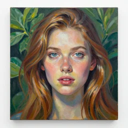 a stunning ultra realistic fine art painting of the most beautiful plant in the world,  by tom bagshaw, studio portrait, vibrant colors, catchlight in the eyes, 4K
