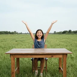 table field wild happy