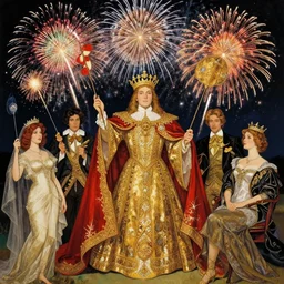 僕 の 打 ち 上 け 花 火. fantasy, regal, by kim keever, victo ngai, stanley artgerm lau, greg rutkowski, thomas kindkade, alphonse mucha, loish, norman rockwell