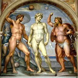 the creation of Adam by Michaelangelo, but it's a snail