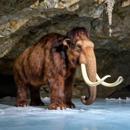 ice mammoth in the cave by joel robison