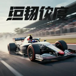 A commercial poster for a racing movie with lot of motion blur, cinematic, dramatic, artstation