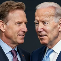 color still shot of joe biden and chris hansen on to catch a predator 1 9 8 7, face closeup,