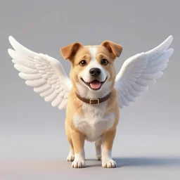 a dog with wings hd 4k
