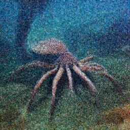 deep sea creature with human leg and no eyes