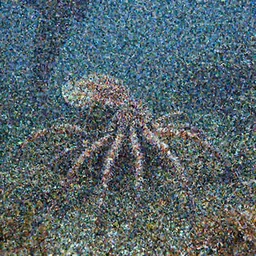 deep sea creature with human leg and no eyes