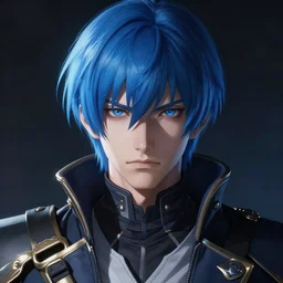 realistic portrait of Sinon from sword art online, short blue hair, dramatic lighting, illustration by Greg rutkowski, yoji shinkawa, 4k, digital art, concept art, trending on artstation