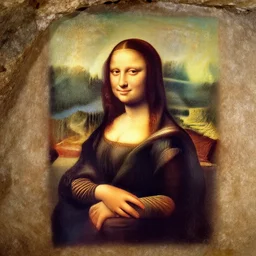 cave painting of mona lisa