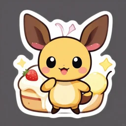 cute miss mascot meloetta meloetta meloetta food sticker art, cronobreaker, beeple game icon