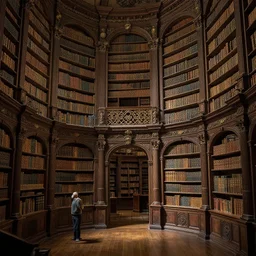 ancien library, fantasy, by greg rutkowski and mark simonetti and peter mohrbacher, intricate details, hyper - realistic, 4 k,