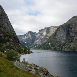 landscape fjords in norway summer