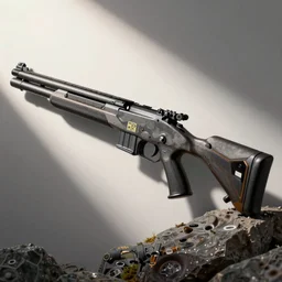 a hr giger rifle design, weapon design, gun, high detail