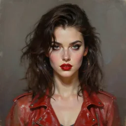 perfectly - portrait of a beautiful female killer character, 8 0 s vibe,, highly detailed, digital painting, loose brush strokes, realistic shaded lighting, artstation, concept art, smooth, sharp focus, illustration, realism, oil painting, unreal engine 5, 8 k, art by peter mohrbacher and sam yang