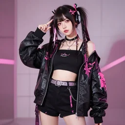 girl in Hellshock style