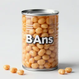 Commercial Photo Of A Can Of Beans, 4K, Photorealistic