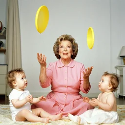 betty white juggling babies