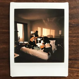 found polaroid photo of trash humpers in a hotel room getting wild