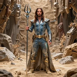 highly detailed full body portrait of jared leto as the sandman from dc comics, matrix, comic book cover art by cristian sauret, global illumination, radiant light, detailed and intricate environment