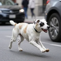 boston dynamics dog chasing a car