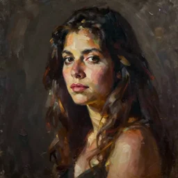 Oil Painting of Janis Joplin by Francine van Hove