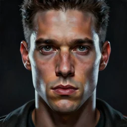 hyperrealistic mixed media painting of Jobe Smith from science fiction horror film The Lawnmower Man, stunning 3d render inspired art by István Sándorfi, perfect facial symmetry, dim volumetric lighting, 8k octane beautifully detailed render, post-processing, portrait, extremely hyper-detailed, intricate, epic composition, highly detailed attributes and atmosphere, cinematic lighting, masterpiece, trending on artstation, very very detailed, masterpiece, stunning