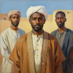 a beautiful portrait painting of life in north africa, masterpiece by famous artist nasreddine dinet and ross tran and eugene de blaas, artstation